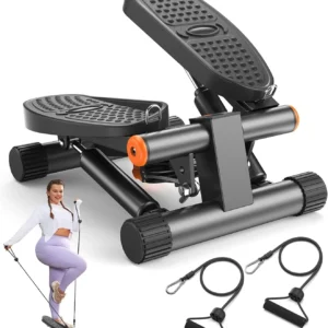 Mini Stair Stepper – Resistance Bands & LCD Monitor (300lbs)
